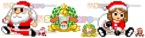 pixel art クリスマス アイコン サンプル