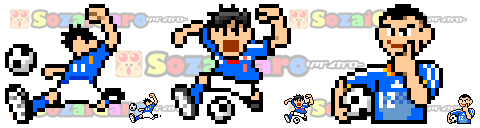 pixel art サッカー アイコン サンプル