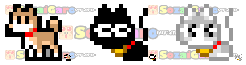 pixel art 動物 アイコン 16pixel サンプル