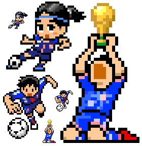 ドット絵 サッカー サンプル