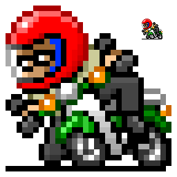 ドット絵 32px バイク サンプル