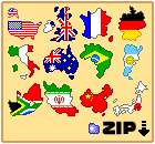 pixel art zip download National flag