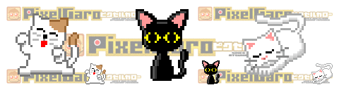 pixel art 猫 アイコン サンプル