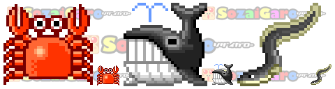 pixel art 動物 アイコン サンプル