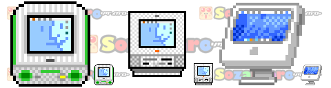 ドット絵アイコン Apple関連 Mac Pc 無料ドット絵アイコン素材のピクセルガロー