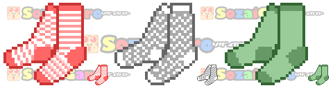 pixel art 靴下 アイコン サンプル