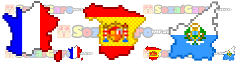 pixel art 国旗 アイコン サンプル