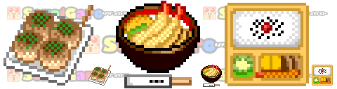 pixel art 食品 アイコン サンプル