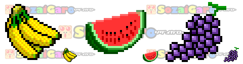 pixel art 食品 アイコン サンプル