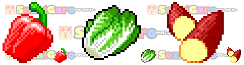 pixel art 食品 アイコン サンプル