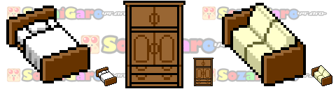 pixel art 家具 アイコン サンプル