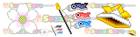 pixel art 春 アイコン サンプル
