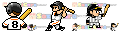 pixel art 野球 アイコン サンプル