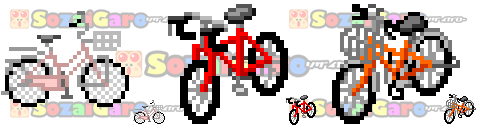 ドット絵アイコン 自転車関連 無料ドット絵アイコン素材のピクセルガロー