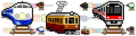 pixel art 鉄道 アイコン サンプル
