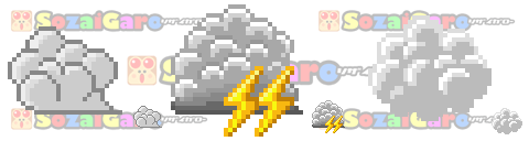 pixel art 雲 アイコン サンプル