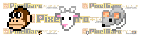 pixel art 動物 アイコン 16pixel サンプル