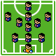 icon soccer formation 3-6-1 1トップ