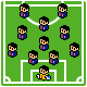 icon soccer formation 4-4-2 ダイヤモンド