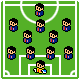 icon soccer formation 4-5-1 1トップ