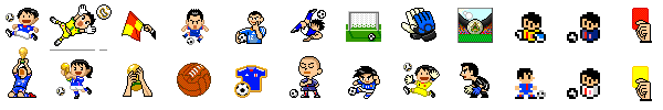 pixel art サッカー アイコン サンプル