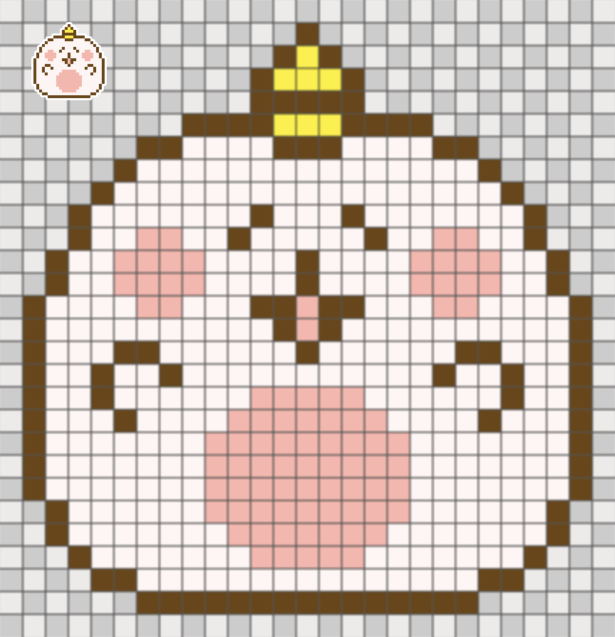 うめぼし ちみも ドット絵図案