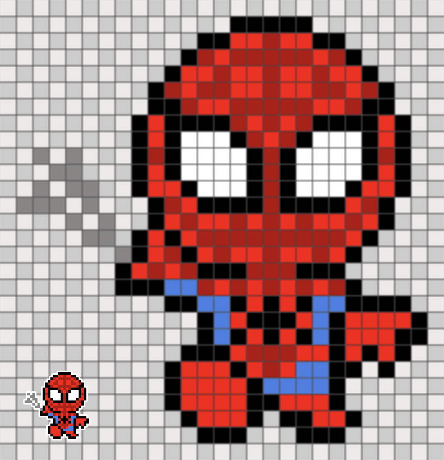 スパイダーマン MOTHER2 ドット絵図案