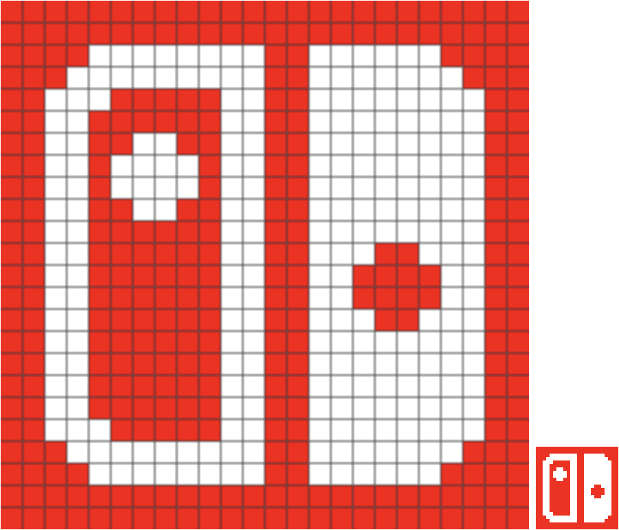 ニンテンドースイッチ Nintendo Switch ロゴ ドット絵図案