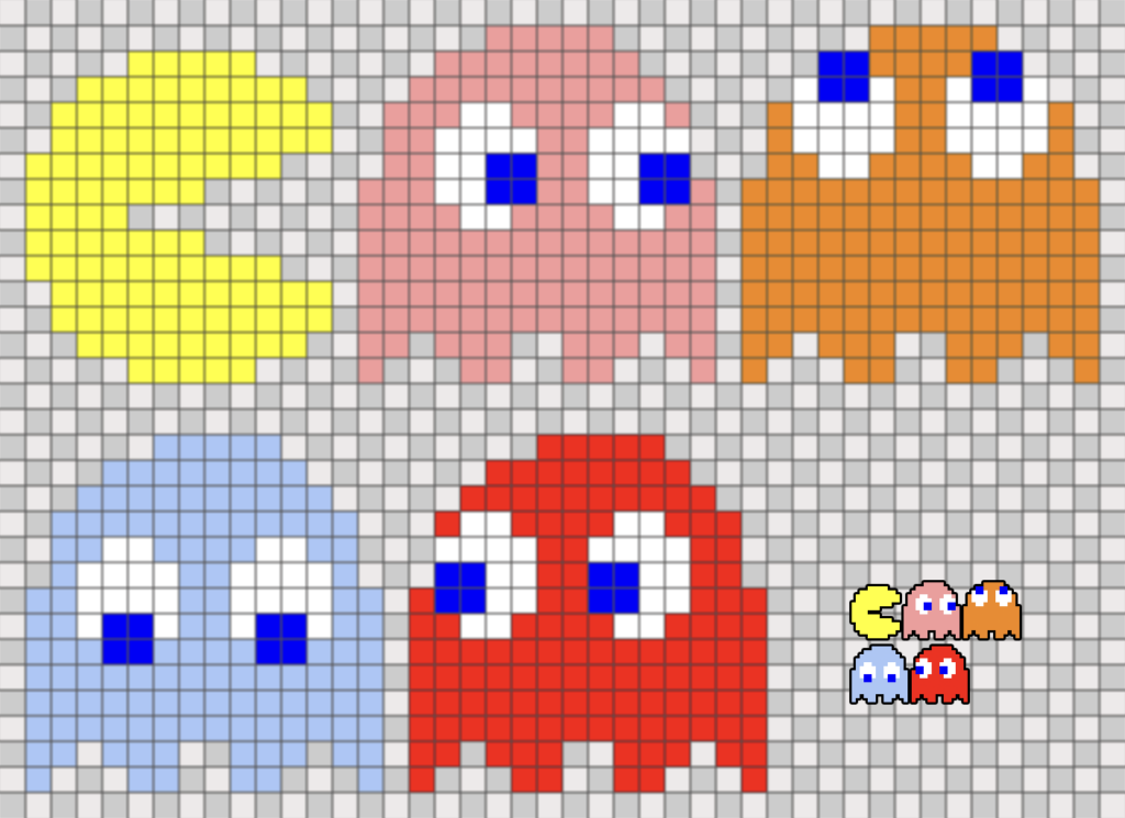 パックマン ドット絵図案