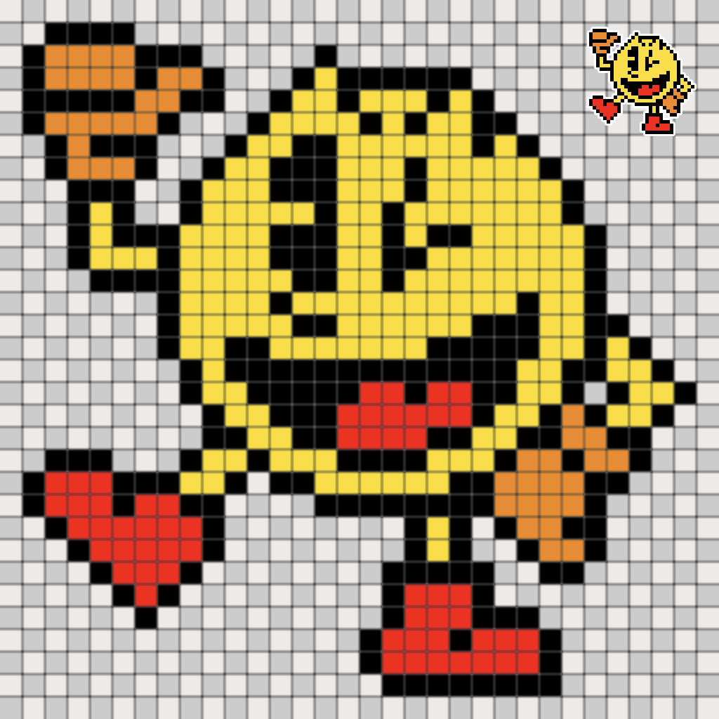 パックマン ドット絵図案