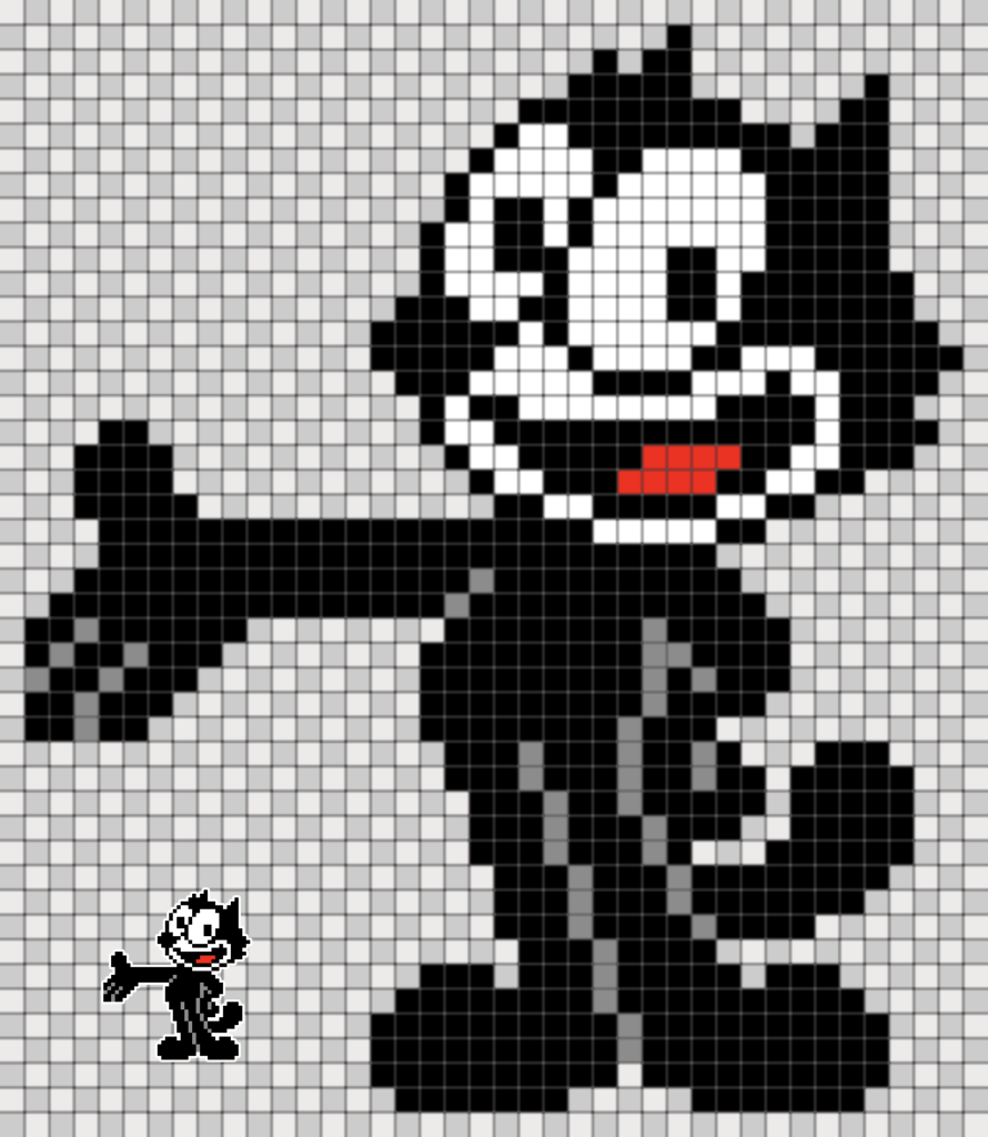 フェリックス・ザ・キャット ドット絵図案