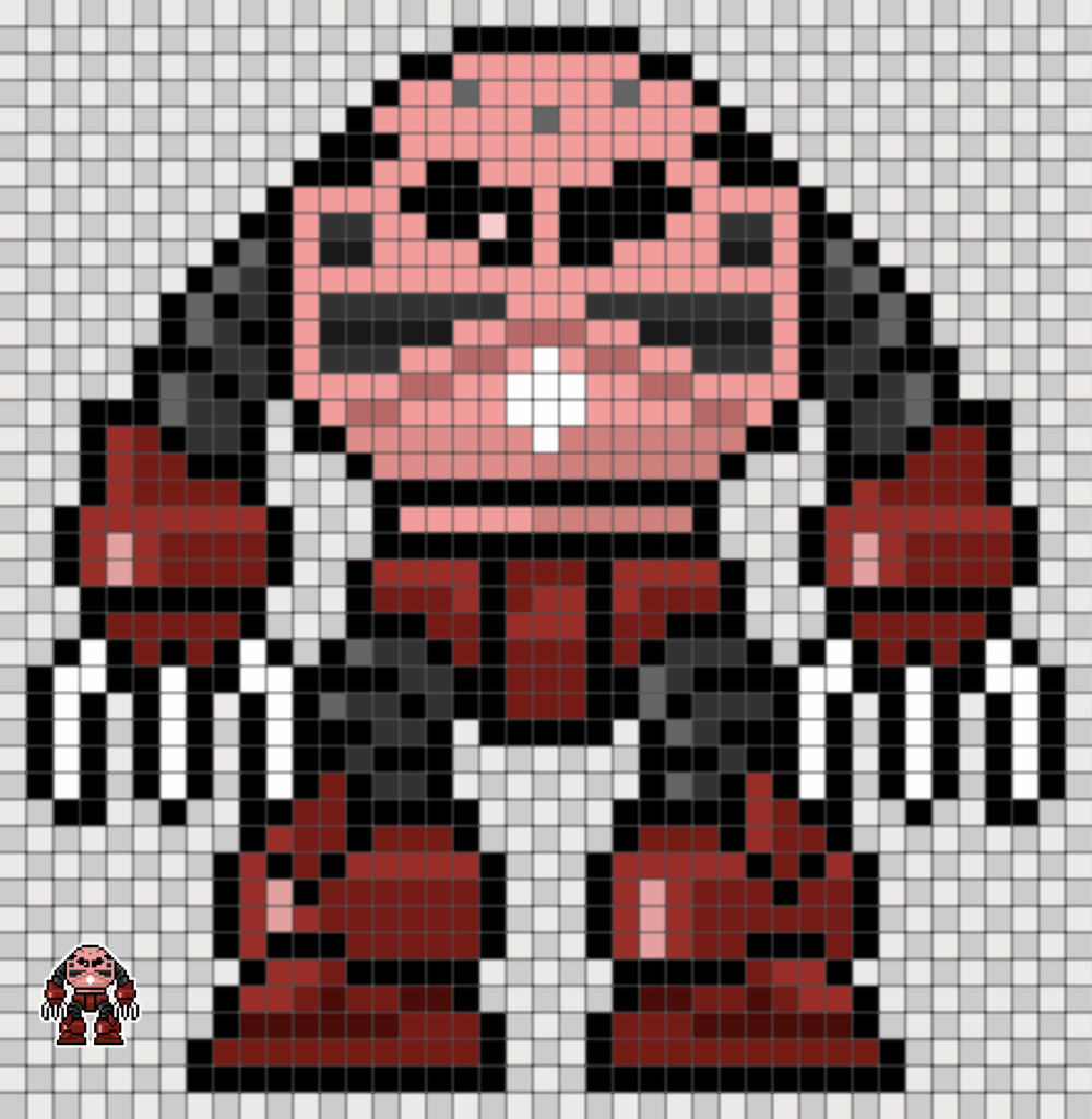 シャア専用ズゴック ドット絵図案