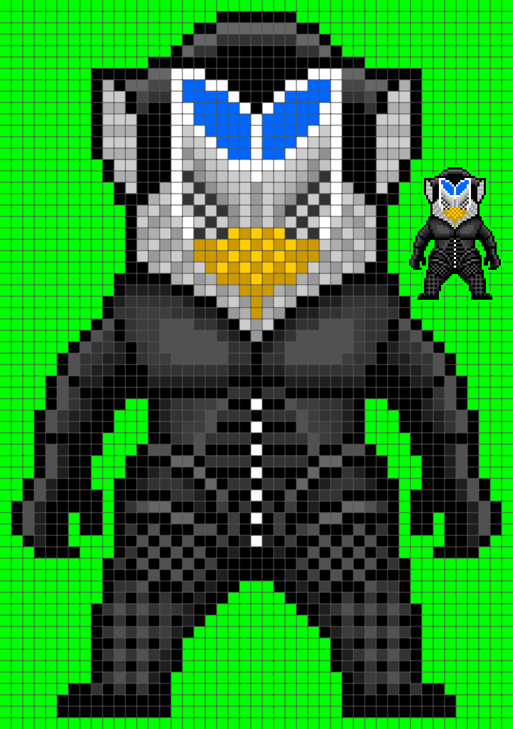メフィラス星人 ドット絵図案