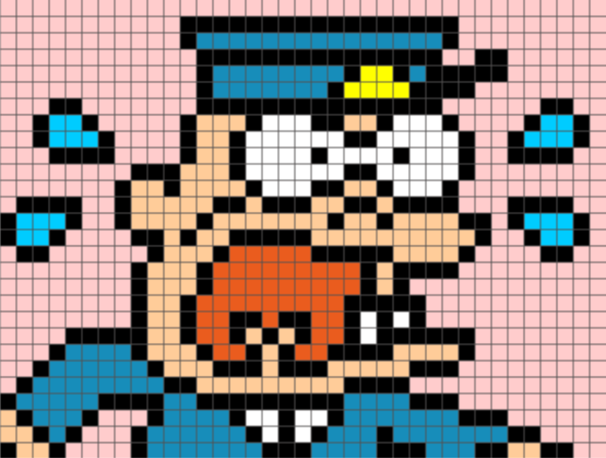 本官さん 天才バカボン ドット絵 アイキャッチ