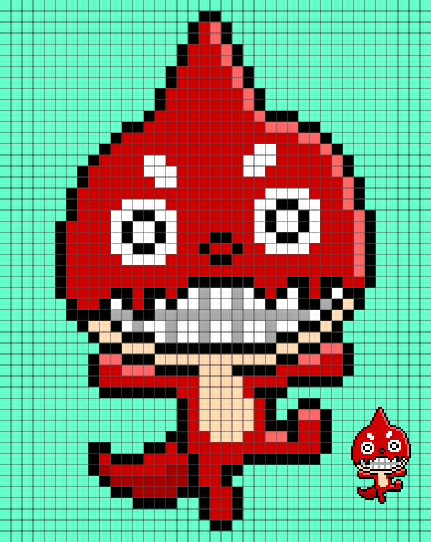 オラゴン モンスト ドット絵図案