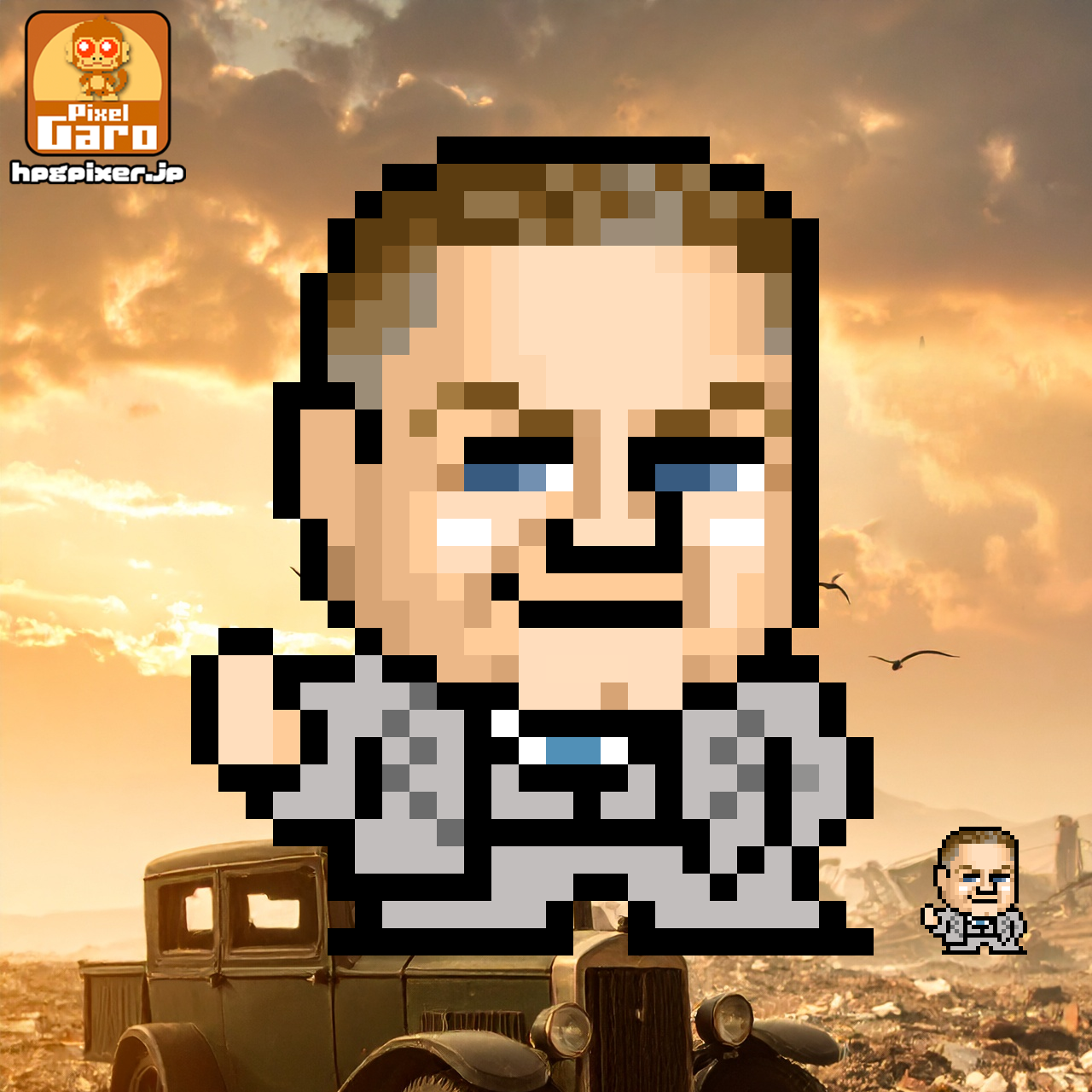 ハーバート・フーヴァーのドット絵アイコン アイキャッチ