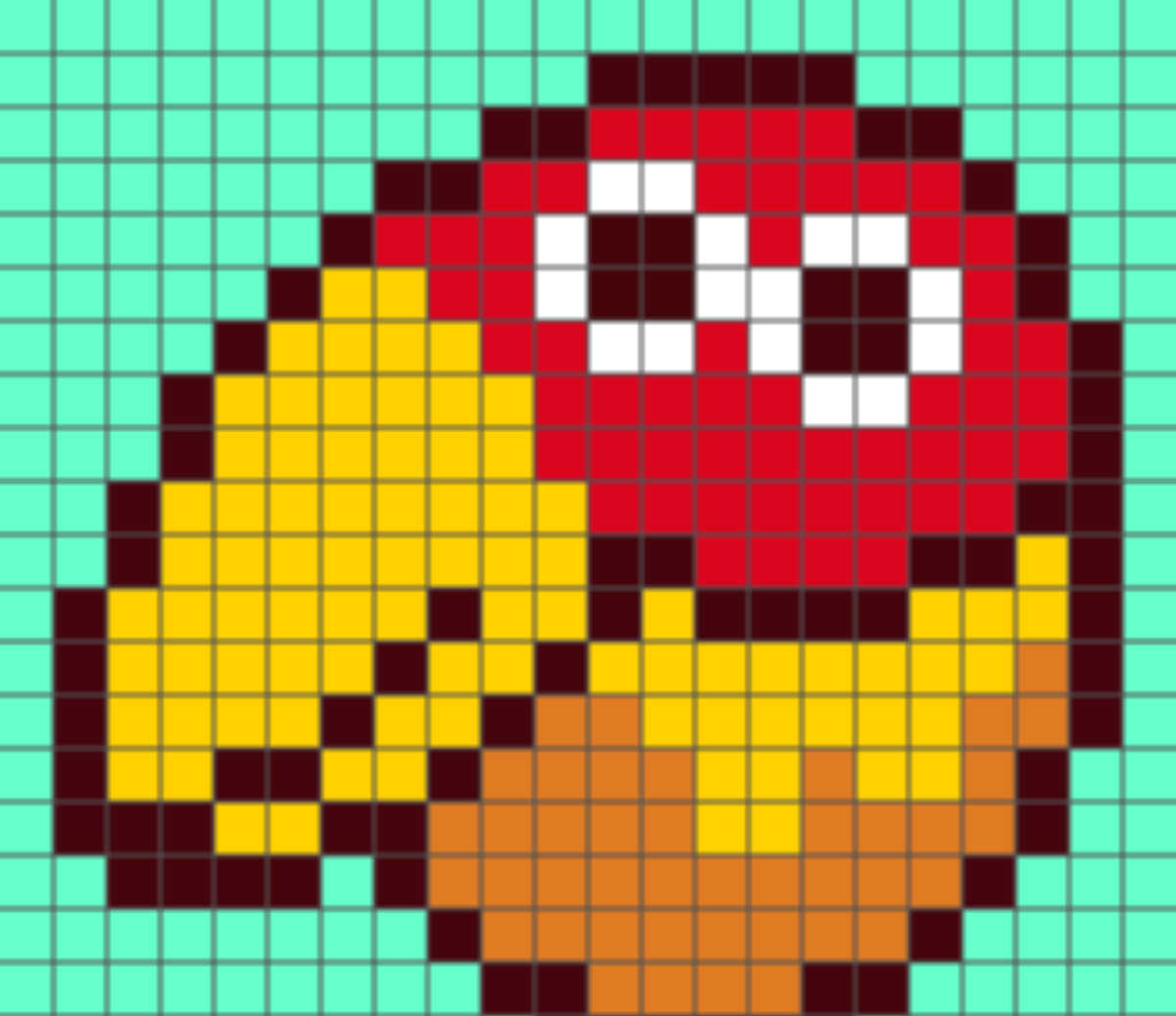 キョロちゃんのドット絵図案 アイキャッチ