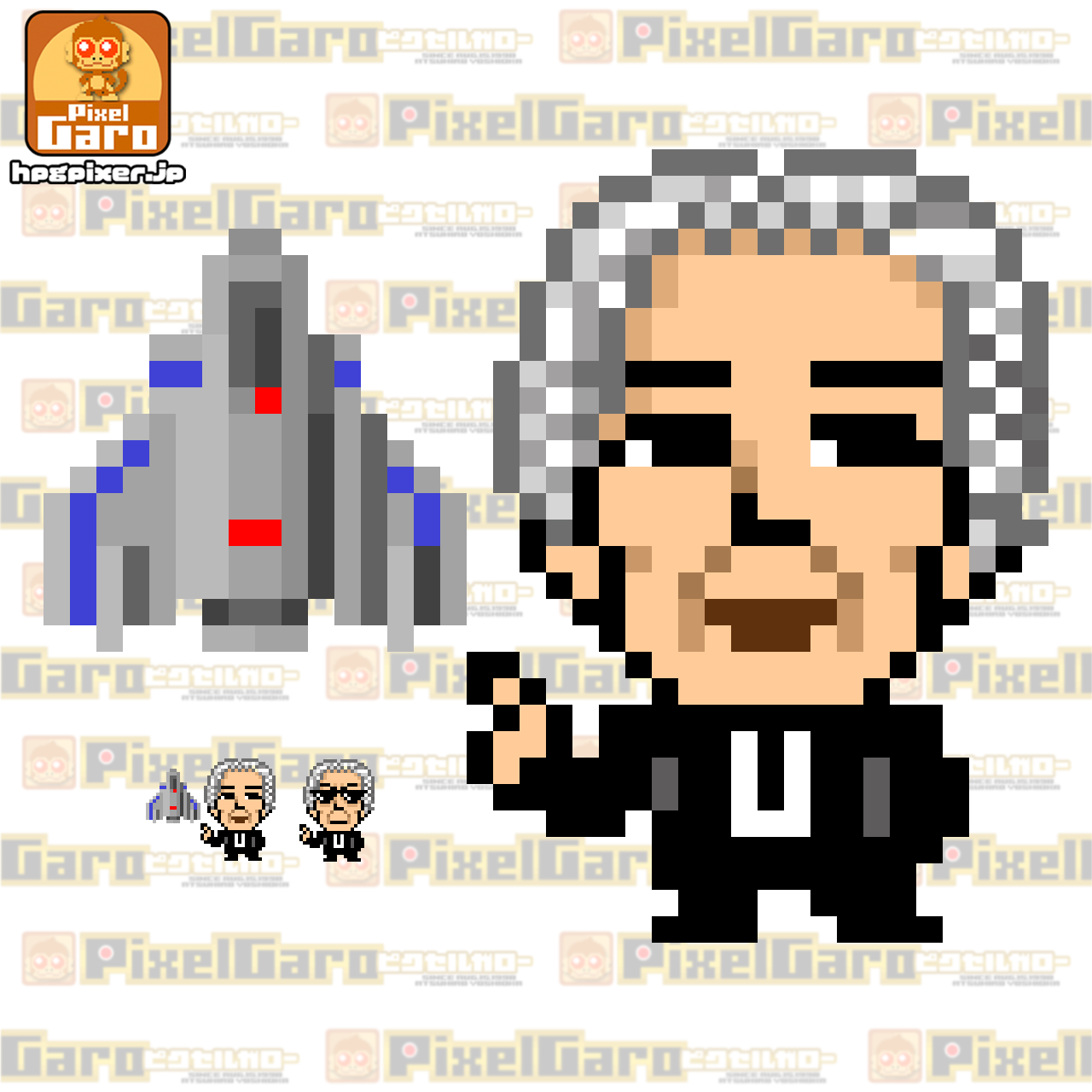 Mr.ドットマンのドット絵アイコン アイキャッチ