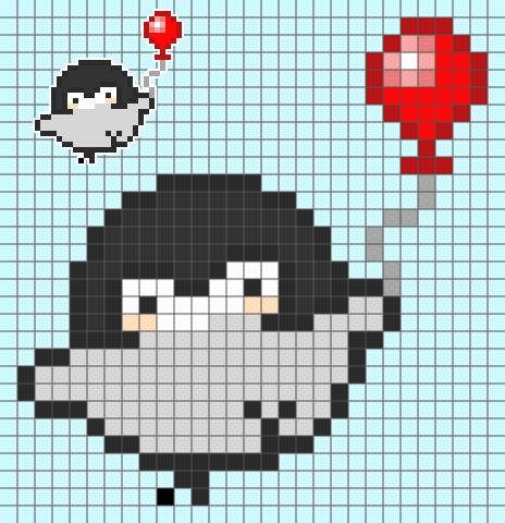 コウペンちゃんのドット絵図案