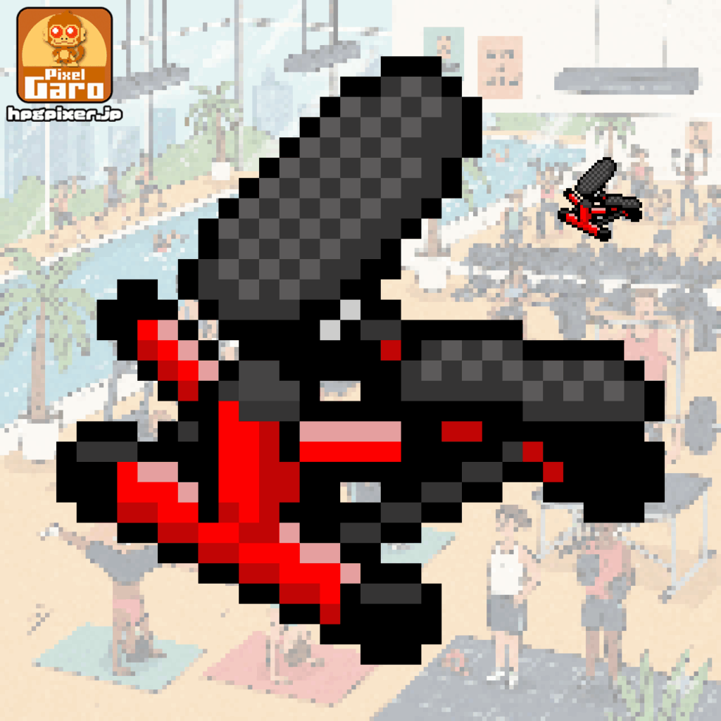 健康ステッパーのドット絵アイコン