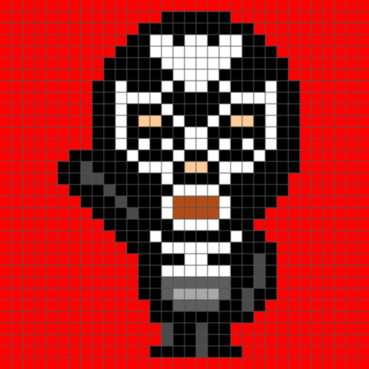 ショッカー戦闘員のドット絵図案 アイキャッチ