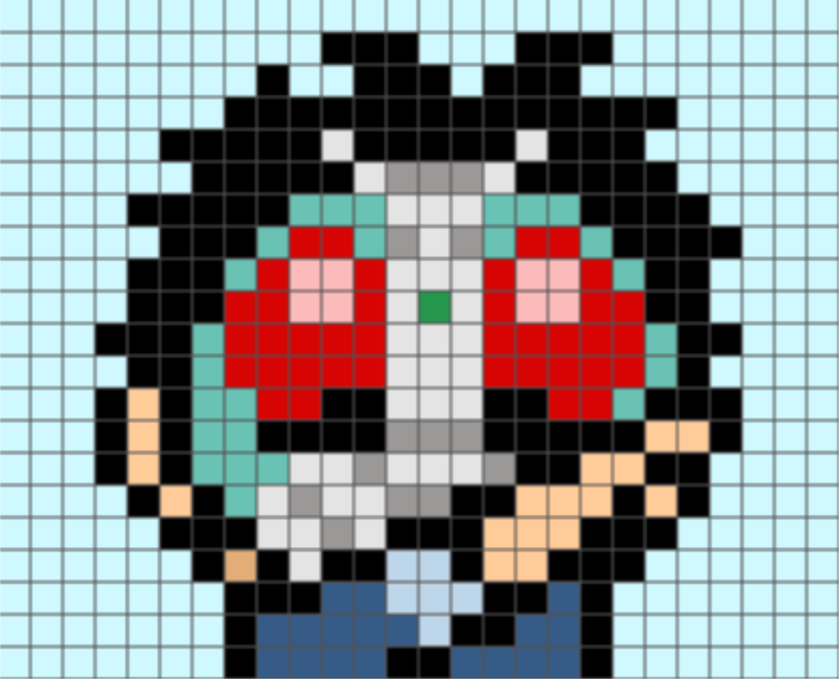 東島丹三郎のドット絵図案 アイキャッチ