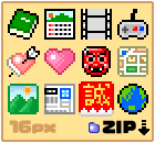 pixel art zip download Mini