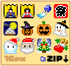 pixel art zip download Mini Season
