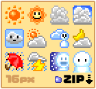 pixel art zip download Mini Weather