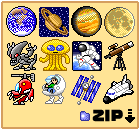 pixel art zip download Space SF
