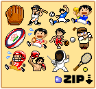 pixel art zip download Sports