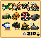pixel art zip download Vehicle